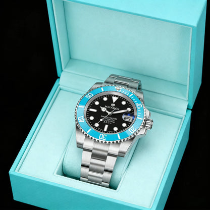 MACARLON Design New 41mm Mechanical Watch for Men Sapphire Glass Luminous Stainless Steel Waterproof China NH35 Automatic Watch TOP