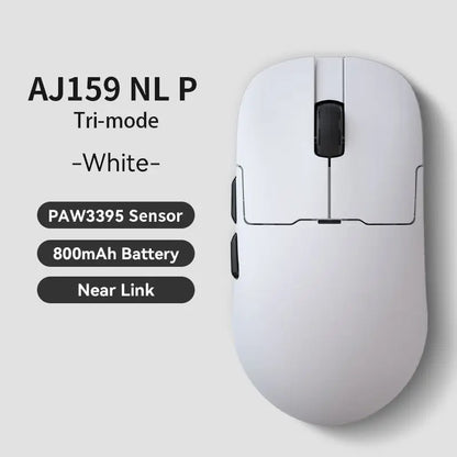 AJAZZ AJ159 NL trådlös mus 800mAh kompatibel med spel och kontor PAW3395 1K Nearlink BT trådlös mus laptop-present AJAZZ AJ1
