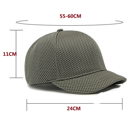 HT4828 Casquette de baseball à visière courte de 5 cm pour homme, 6 panneaux, en maille respirante, style « trucker », pour hommes et femmes, unie, à fermeture à pression