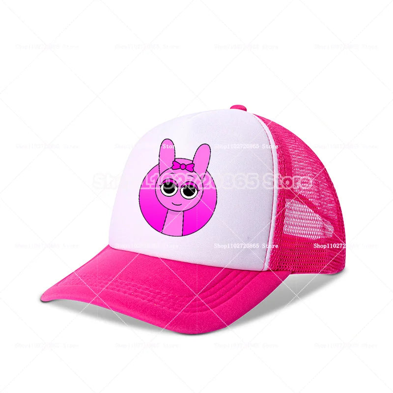 Sprunkis baseball sapka – egyszerű, divatos, sportos, alkalmi fejfedő – népszerű játék, anime-figurás sapkák – nyári napvédő sapka – születésnapi ajándék