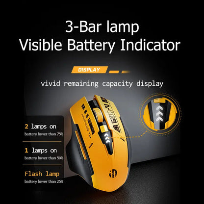 High Quality Inphic A9 200-2400dpi Blueto0th 5.0 Mouse Silent Charging Mechanical Feel Wireless Mouse for Tablet gaming mouse