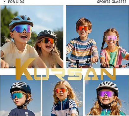 New Kids Polarized Sunglasses Outdoor Cycling High Quality Shades UV400 Protection Sun Glasses For Boys Girls 5-13
