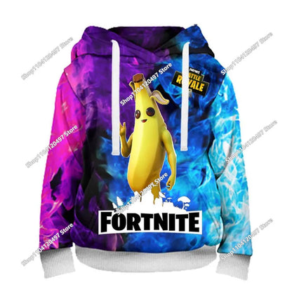2025 New Fortnite Hoodies 3D Print Men's Hoodie Harajuku Long Sleeve Oversized Sweatshirt Man Hoodies Unisex Cosplay Clothing