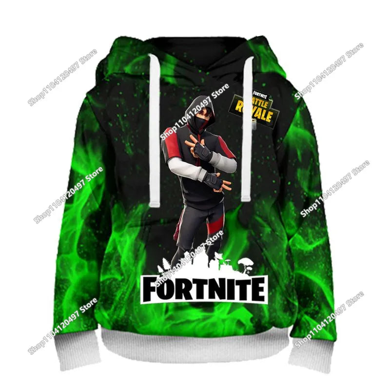 Children Clothes Birthday Cute Gifts Fortnite Child Hoodies Battle Royale Boys Girls Anime Sweatshirt Kids Winter Pullover Tops