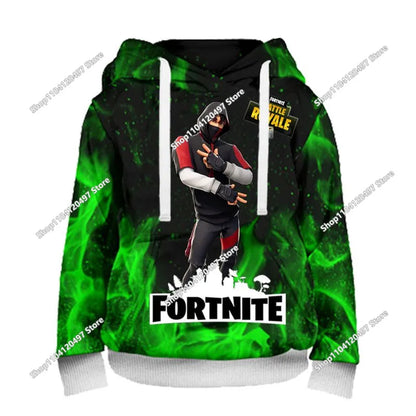 Children Clothes Birthday Cute Gifts Fortnite Child Hoodies Battle Royale Boys Girls Anime Sweatshirt Kids Winter Pullover Tops