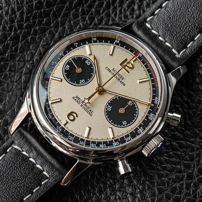 40mm Men Army Watch 1963 Pilot Mechanical Sugess Panda Wristwatch Sapphire Air Force Watches Chronograph Official ST1901Movement