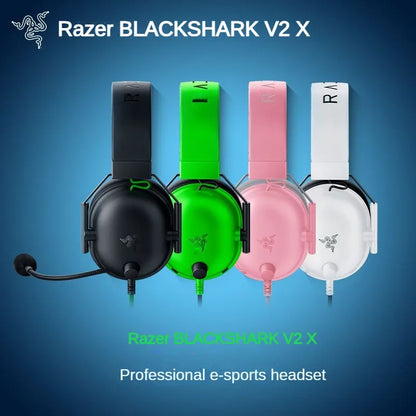 Razer BlackShark V2 X Gaming Headset – 7.1 Surround Sound Wired Gaming Headphones with Noise-Cancelling Microphone for PC, PS5, PS4, Xbox & Nintendo Switch