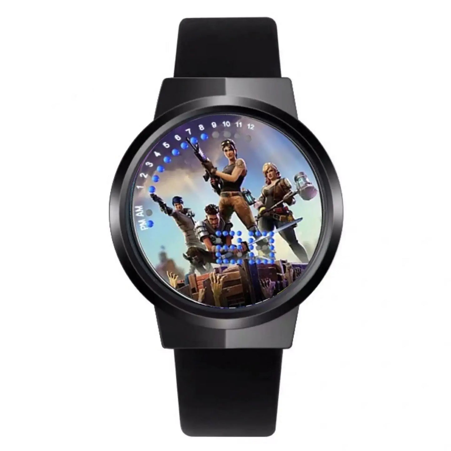 Ρολόι Fortnite Cute Fashion Cartoon Personalized Kawaii με φως νυκτός LED αφής, ηλεκτρονικό μαθητικό ρολόι, δώρο για φίλους