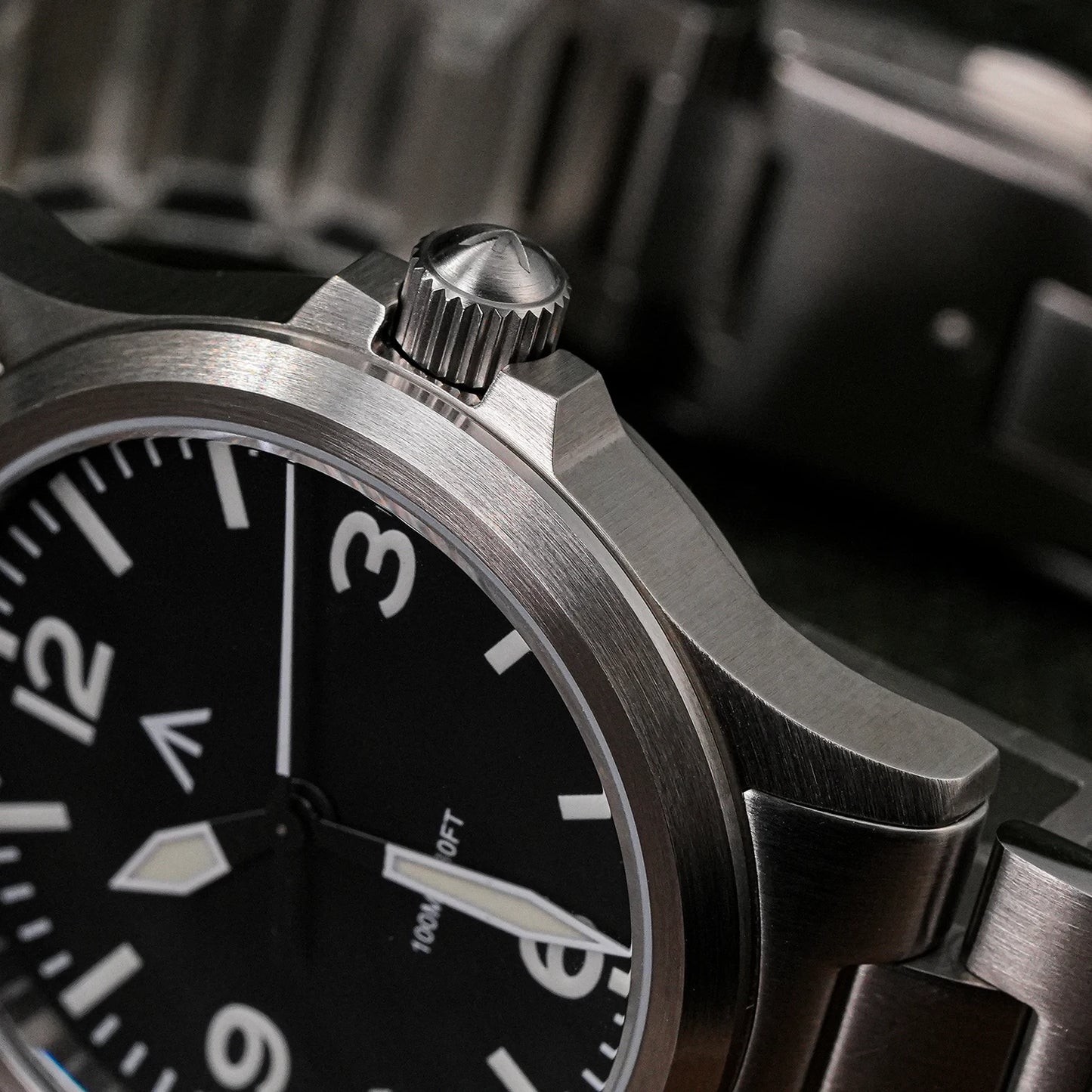 Militado  ML18 36mm Men Watch VH31 Quartz Movement Watches Luminous Sapphire Double Domed Crystal Waterproof Vintage Wristwatch