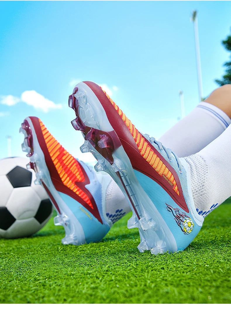 Pánske futbalové kopačky, športová futbalová obuv, outdoorové kopačky, dospelí, protišmykové, chlapčenské, s dlhými hrotmi, tréningové, priedušné, na zápas, pohodlné