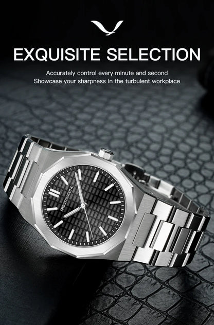 New 2026 Fashion Rare Specht & Söhne Men's Watch Ultrathin 38MM Steel Sapphire Crystal VH31 Quartz Wristwatch Relogio Masculino