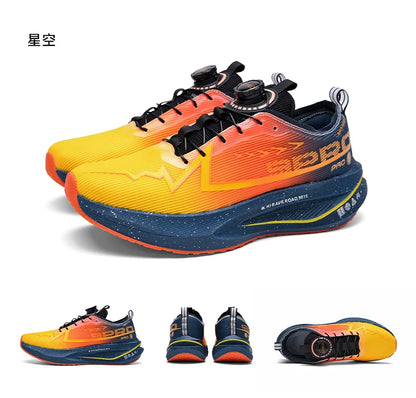 Laufschuhe für Herren mit Carbonplatte, Spezial-Sportschuhe, atmungsaktiv, leicht, bequeme rutschfeste Marathon-Sneaker für Damen