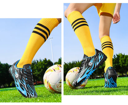 Professional Children's Football Shoes Outdoor Soccer Shoes Kids Futsal Sneakers Lightweight Non-slip Child Soccer Cleats Boys