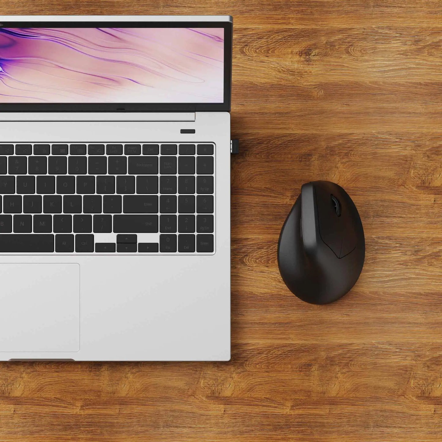 Keychron M5 kabellose ergonomische Maus, optisch, 8K Polling-Rate, 2.4GHz & Bluetooth, Type-C, 3950 Sensor