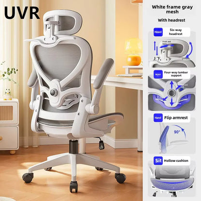 UVR Ergonomic Office Chair Breathable Mesh Computer Chair with Adjustable Height, Comfortable Gaming Chair, Swivel Executive Desk Chair with Armrests