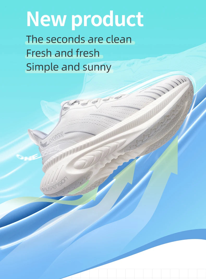 ONEMIX Women Sneakers Black Breathable Running Shoes for Woman 2024 Designer Free Shipping Pink Fashion Damping Sports Shoes