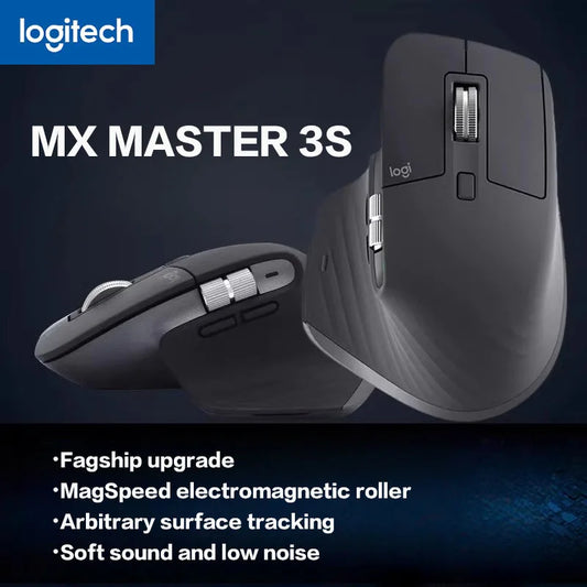 Logitech MX Master 3S trådlös Bluetooth-mus för företag och kontor Softtone-mus ergonomisk mus för företag och kontor