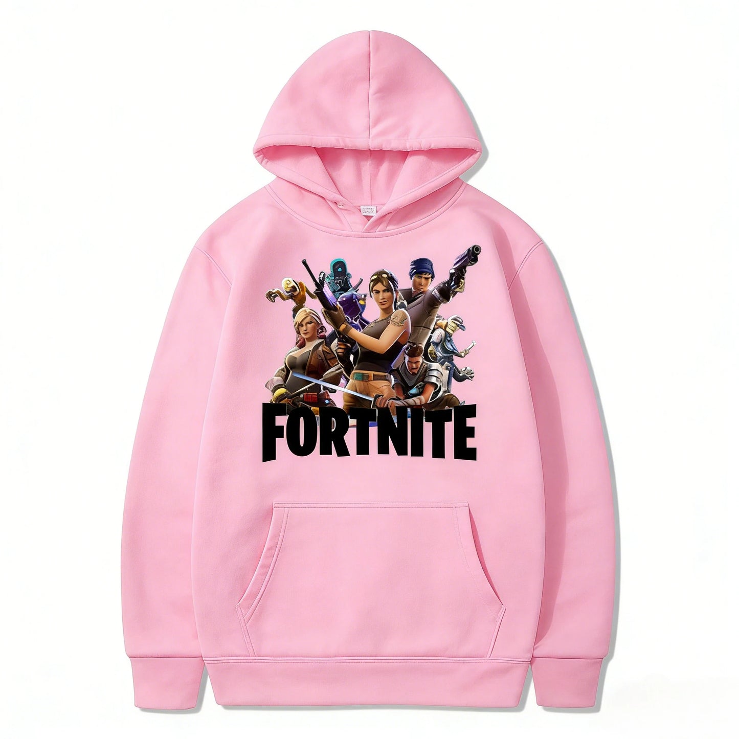 Hanorace pentru copii cu imprimeu Fortnite, costum confortabil cu design animat, bluze lejere cu mânecă lungă, haine de toamnă-iarnă