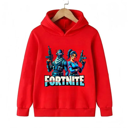 Fortnite Game Printed Children's Hoodies Cartoon Comfortable Suit Loose Long Sleeve Tops Autumn Winter Clothes