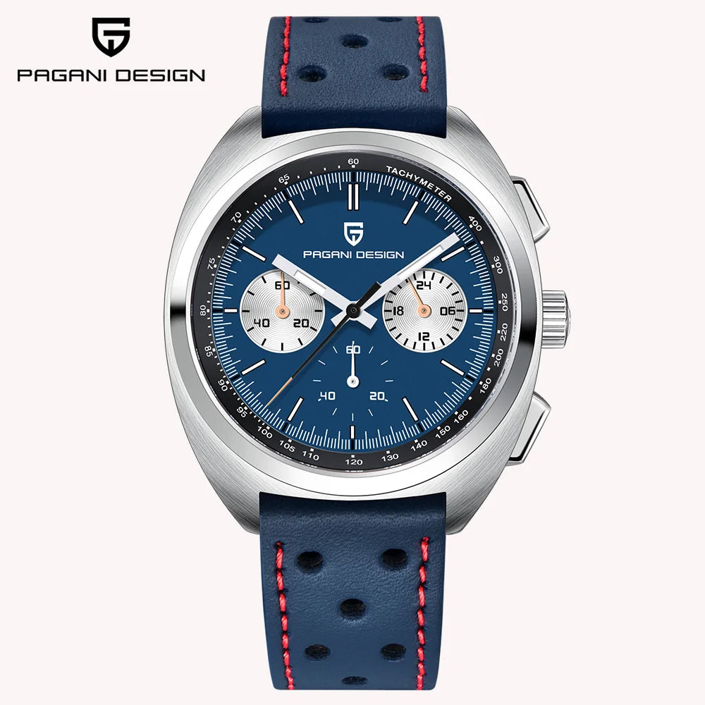 Relógio masculino de quartzo Pagani Design 2026 Fashion, marca de topo de luxo, safira, cronógrafo masculino VK63 em aço, de mergulho
