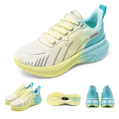 ONEMIX blanc chaussures de course sur route pour hommes coussin d'air chaussures de Sport en plein Air hommes formateurs été chaussures de Jogging chaussures pour femmes