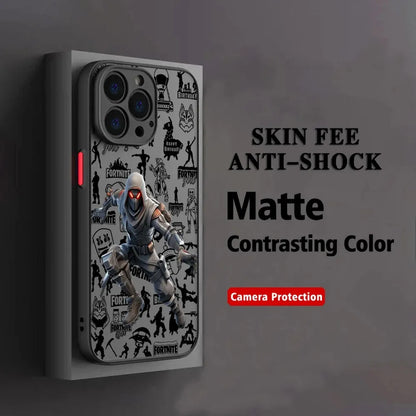 Capa de Telemóvel Hot Game F-Fortnites para Oppo A6 A5 A5x A59 A98 A38 A58 A78 A76 A57 A17 A55 A94 A74 A54 A16K A16 Pro 5G Mate