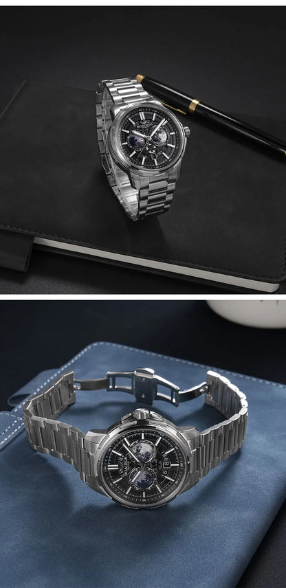 BORIAGE (BOAIJIUA) Automatic Mechanical Watch Creative Starry Sky Watch Water Resistant Mechanical Watches Birthday Gift for Men