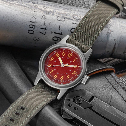 THORN Retro Military Watch 36mm Made of NH35A Movement SHY-043 Sport Watch Unisex Men's and Women's Luxury
