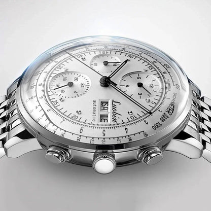 Orologio di lusso da uomo automatico meccanico a carica automatica, elegante, in acciaio inossidabile, luminoso, Relojes Para Hombre 2020
