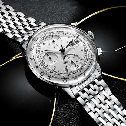 Orologio di lusso da uomo automatico meccanico a carica automatica, elegante, in acciaio inossidabile, luminoso, Relojes Para Hombre 2020