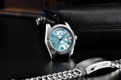 PAGANI DESIGN Men's Watches Green Luxury Automatic Watch For Men ST16 Mechanical Wristwatch Men For 2025 New Stainless Steel