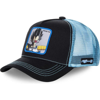 Dragon Ball Son Goku Cap Summer Travel Peaked Cap Men's Embroidery Hip-Hop Mesh Cap Style Sun Visor Baseball Cap Outdoor Sport
