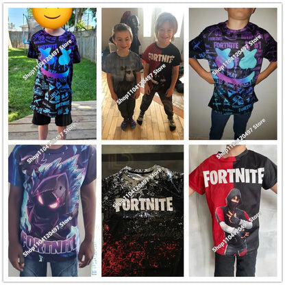 2-14Y Sweatshirt Fortnite Child Print Hoodie Sweatshirts Boys Girls Fashion Harajuku Jacket Kids Clothes Games Cosplay Costume