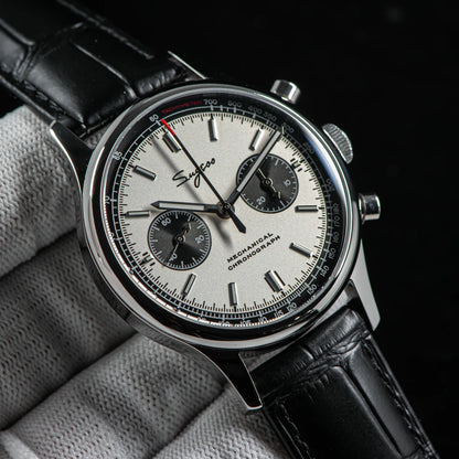 40mm Men Army Watch 1963 Pilot Mechanical Sugess Panda Wristwatch Sapphire Air Force Watches Chronograph Official ST1901Movement