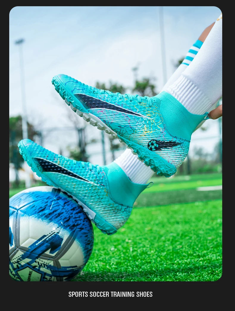 Men Soccer Shoes Kids Football Boots Women Professional Soccer Cleats Antiskid Chaussure TF/FG Outdoor Athletic Football Shoes