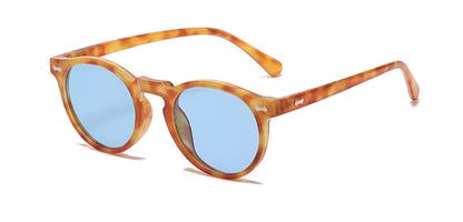 Peekaboo polarized sunglasses for men korean fashion driving round sun glasses for women uv400 green brown summer accessories