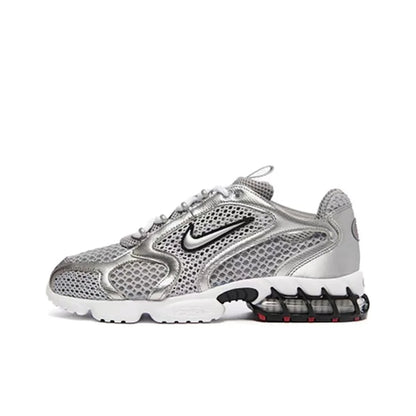 Nike Air Zoom Spiridon Cage 2 Унисекс ниски ежедневни обувки, издръжливи на износване, сиво-червени, за ежедневен стил CJ1288-600