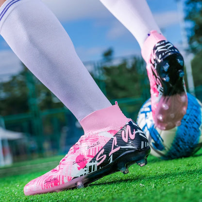 Brand Fashion Football Sneakers for Men and Women Professional Field Boots Big Size 46 Long Spikes Soccer Cleats Men's Football Boots