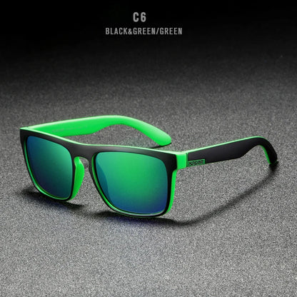 KDEAM Polarized Designer Square Sunglasses Men or Women Elastic Paint Frame Mirror Sun Glasses 17 Colors Available