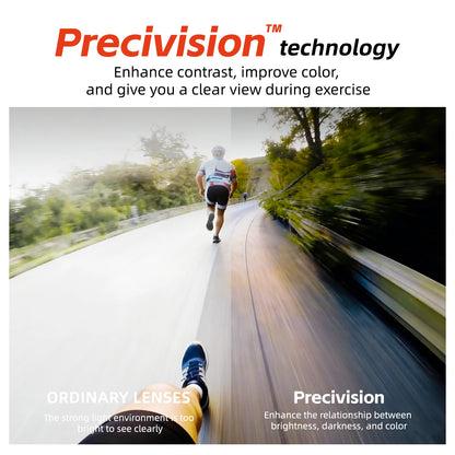 CAPONI Polarized Sunglasses For Men Original Design Outdoor Sport Running Driving Sun Glasses Photochromic Black Shades BS36502