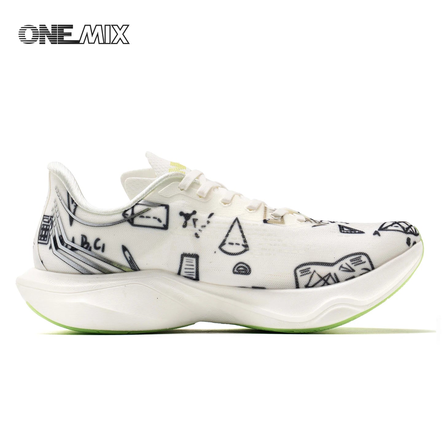 ONEMIX Neue Marathon-Laufschuhe mit Nylon-Carbonplatte, stoßdämpfende Profi-Rennschuhe mit stabiler Unterstützung, ultraleichte Rebound-Sneaker