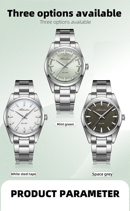 ADDIESDIVE 2024 New AD2066 Men's Watches Bubble Mirror Pot Cover Glass Stainless Steel Waterproof  Quartz Watch Man reloj hombre