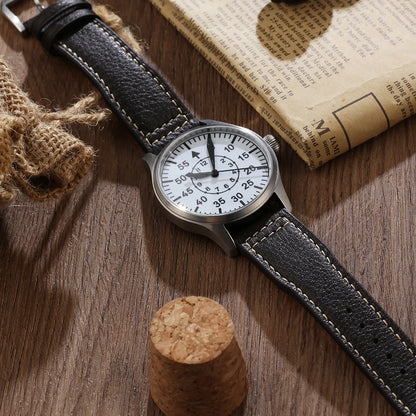 【Escapement Time】Automatic Movement Pilot Watch withType-B or Type-A   Black Dial and 40mm Case waterproof 100M