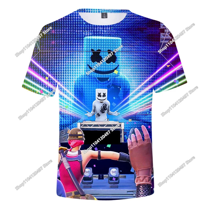 Fortnite T Shirt Men Shoot Game Battle Hero Tshirt Victory Royale Clothing Young Children T-shirts for Boys Girls of 2-14 Years