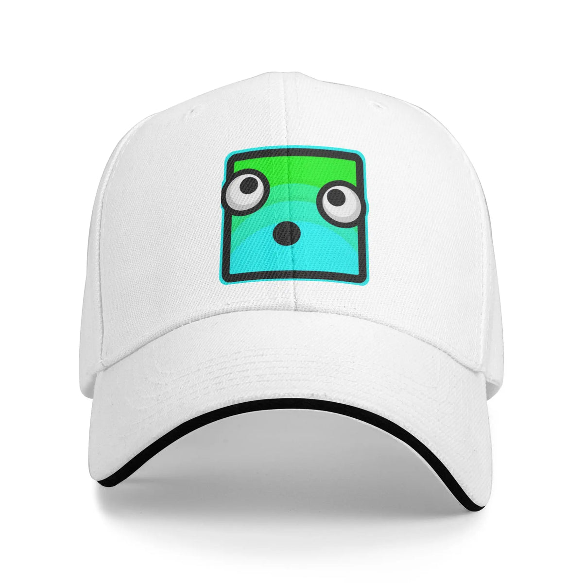 Geometry Game Dash Baseballkasket Casual Ublokeret Niveau Sandwich-hat til mænd og kvinder Åndbart hovedbeklædning til aktiviteter