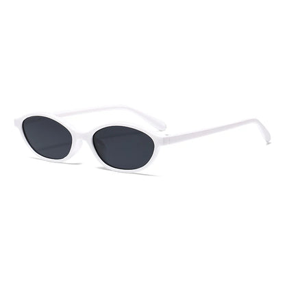 1/4pcs New Casual Elliptical Sunglasses Female Multi Color Frame Glasses Fashion Small Frame Design UV400 Sun Glasses Unisex