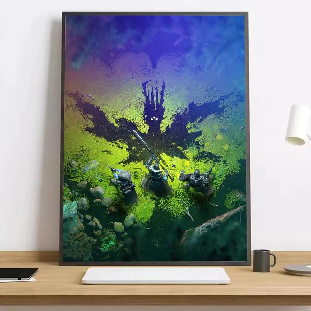 Movie Destiny 2 Painting Calligraphy Canvas Poster: Crease Free Waterproof Durable All Space Wall Decor