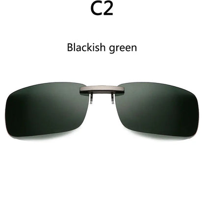 BOYSEEN Polarized Clip Sunglasses Driving Day Night Vision Lens Unisex Sport Fishing Myopia Glasses Men Women Travel Outdoor