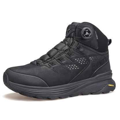 HUMTTO Leather Shoes for Men Winter Camping Outdoor Men's Sports Shoes Breathable Trekking Boots Man Non-slip Hiking Sneakers