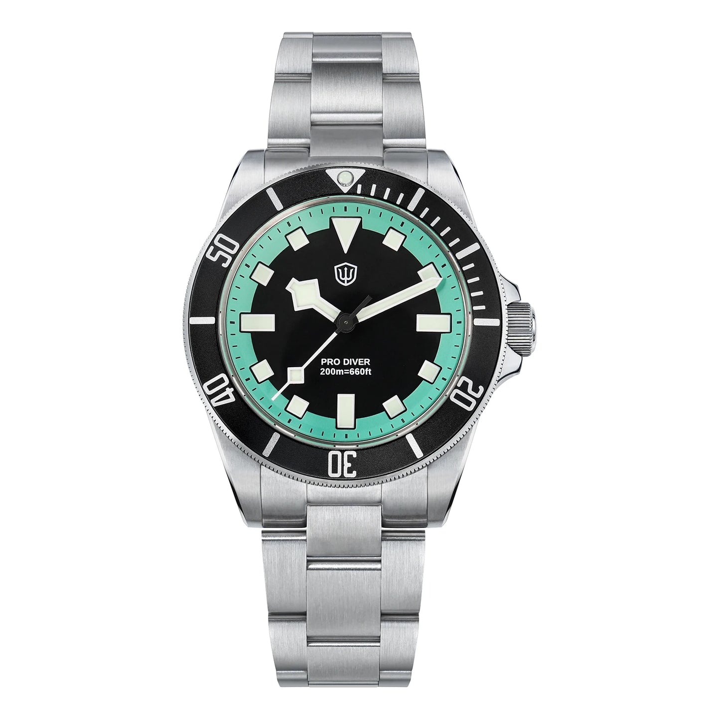Watchdives WD1969 PRO Men Quartz Watch Sapphire Crystal Luminous Waterproof VH31Sweep Seconds Movement Stainless Steel Watches